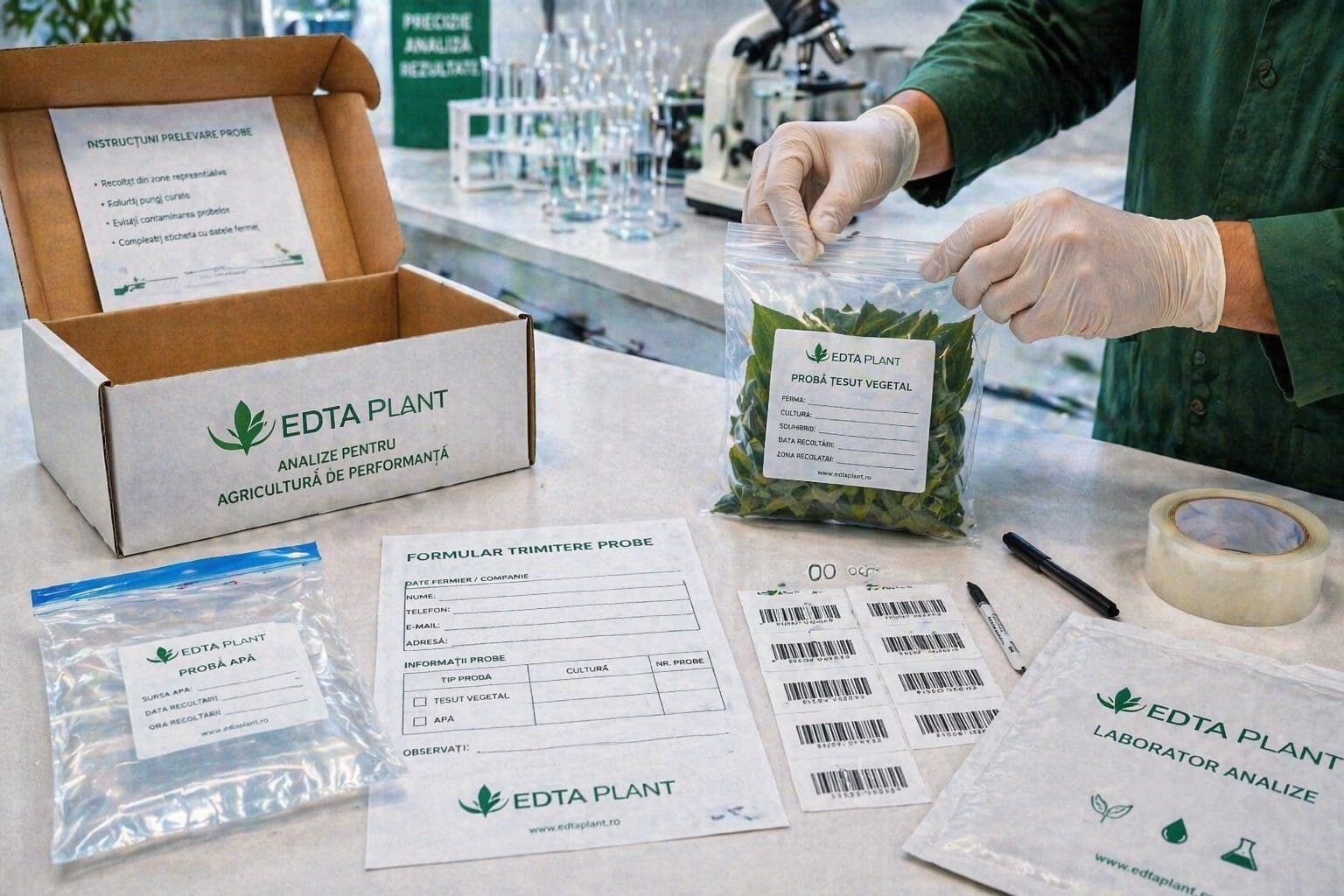 Prelevare probă pentru laborator EDTA Plant